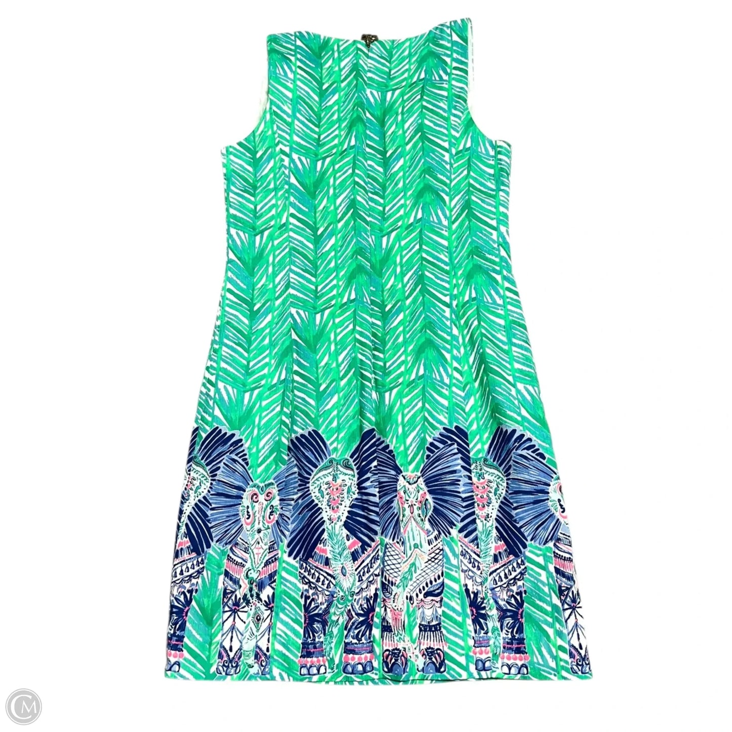Dress Designer By Lilly Pulitzer In Blue & Green, Size: Xs