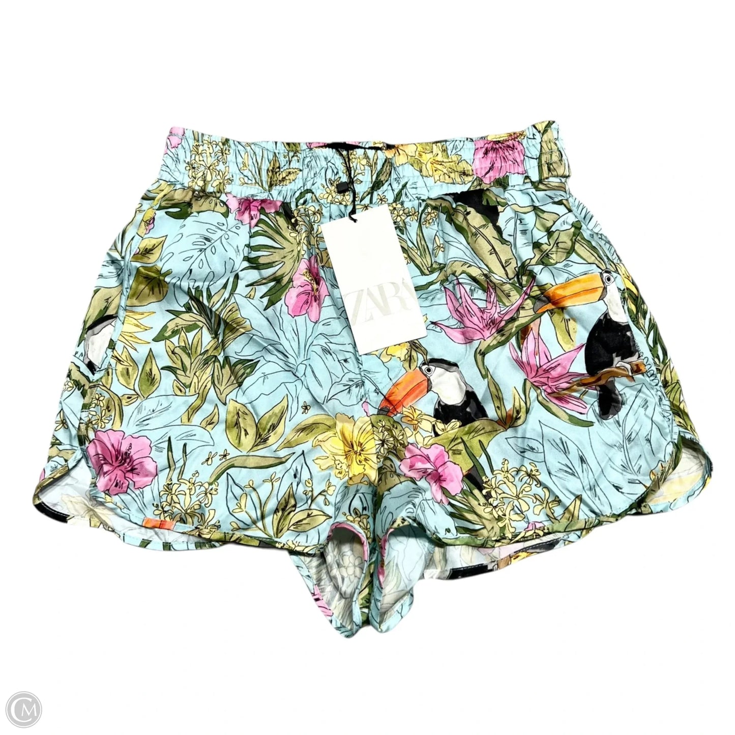 Shorts By Zara In Blue & Green, Size: 0