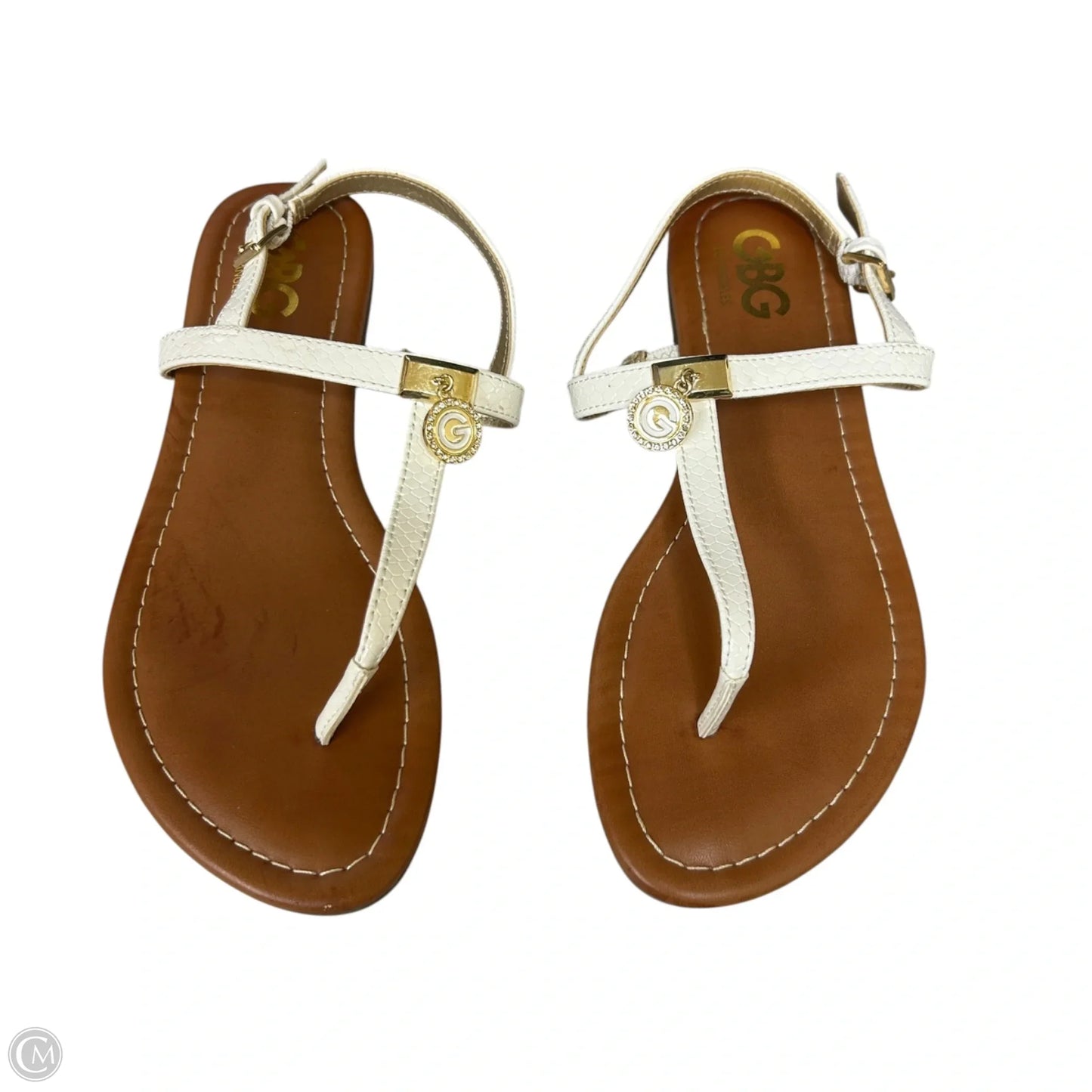 Sandals Flats By Gbg In White, Size: 6