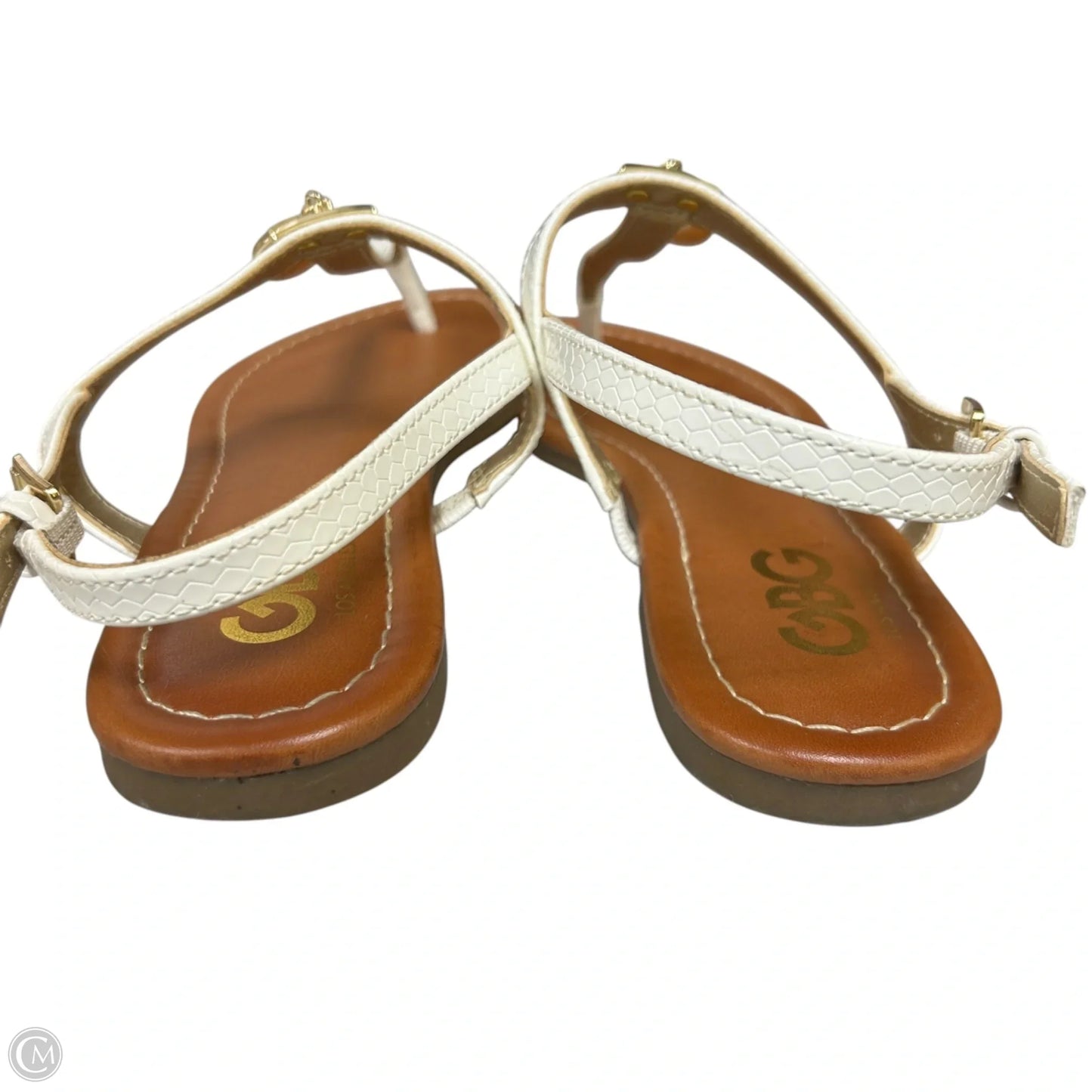 Sandals Flats By Gbg In White, Size: 6