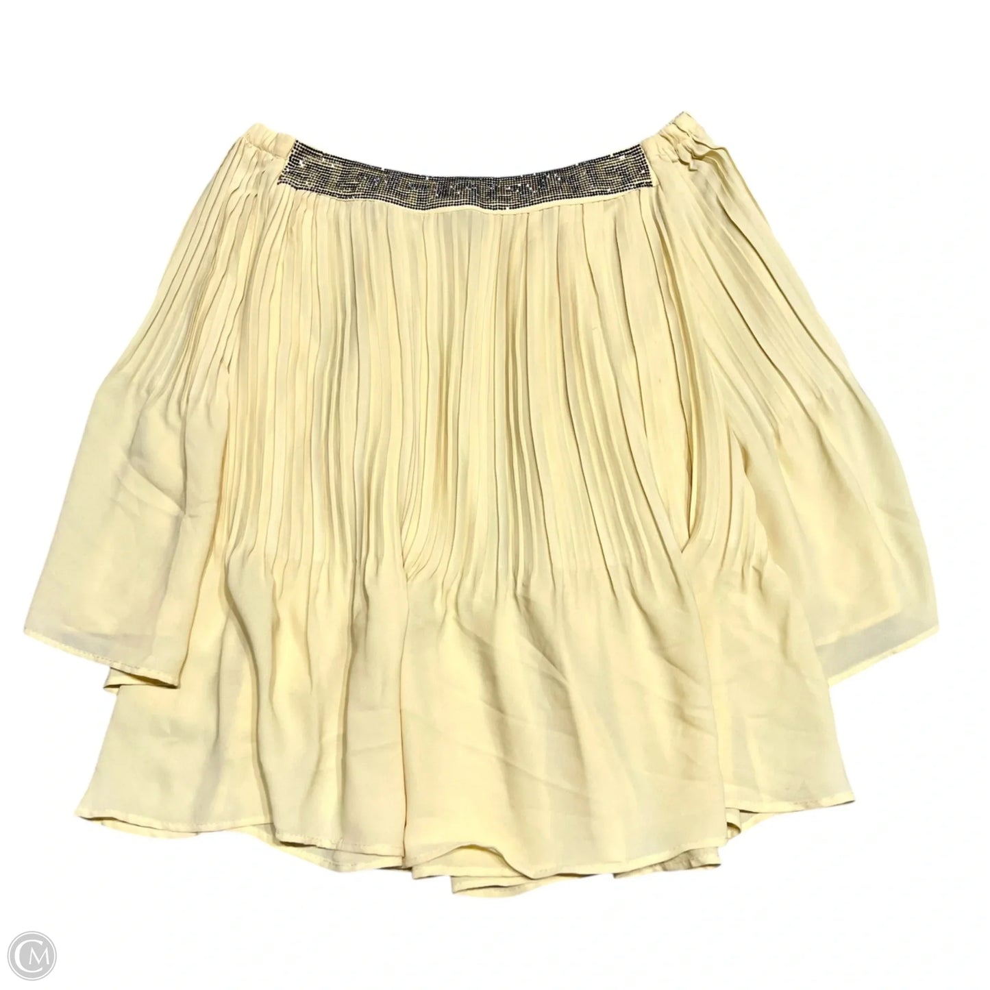 Skirt Mini & Short By Te Amo In Yellow, Size: 8