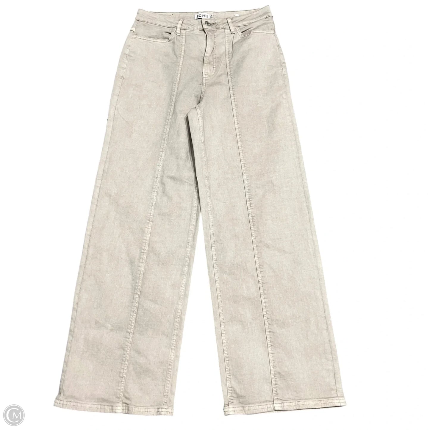 Jeans Wide Leg By Ichi Denim In Tan Denim, Size: 12