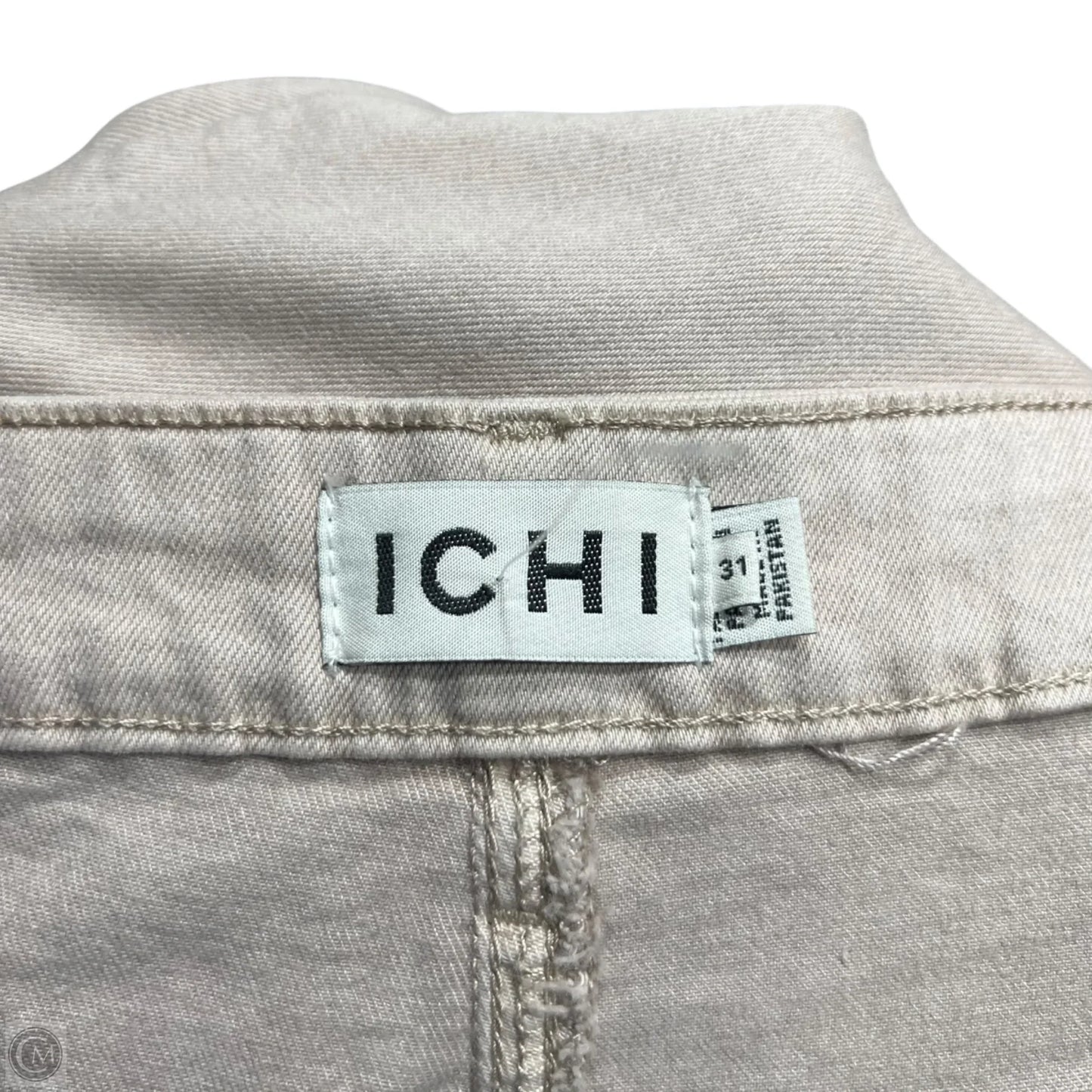 Jeans Wide Leg By Ichi Denim In Tan Denim, Size: 12