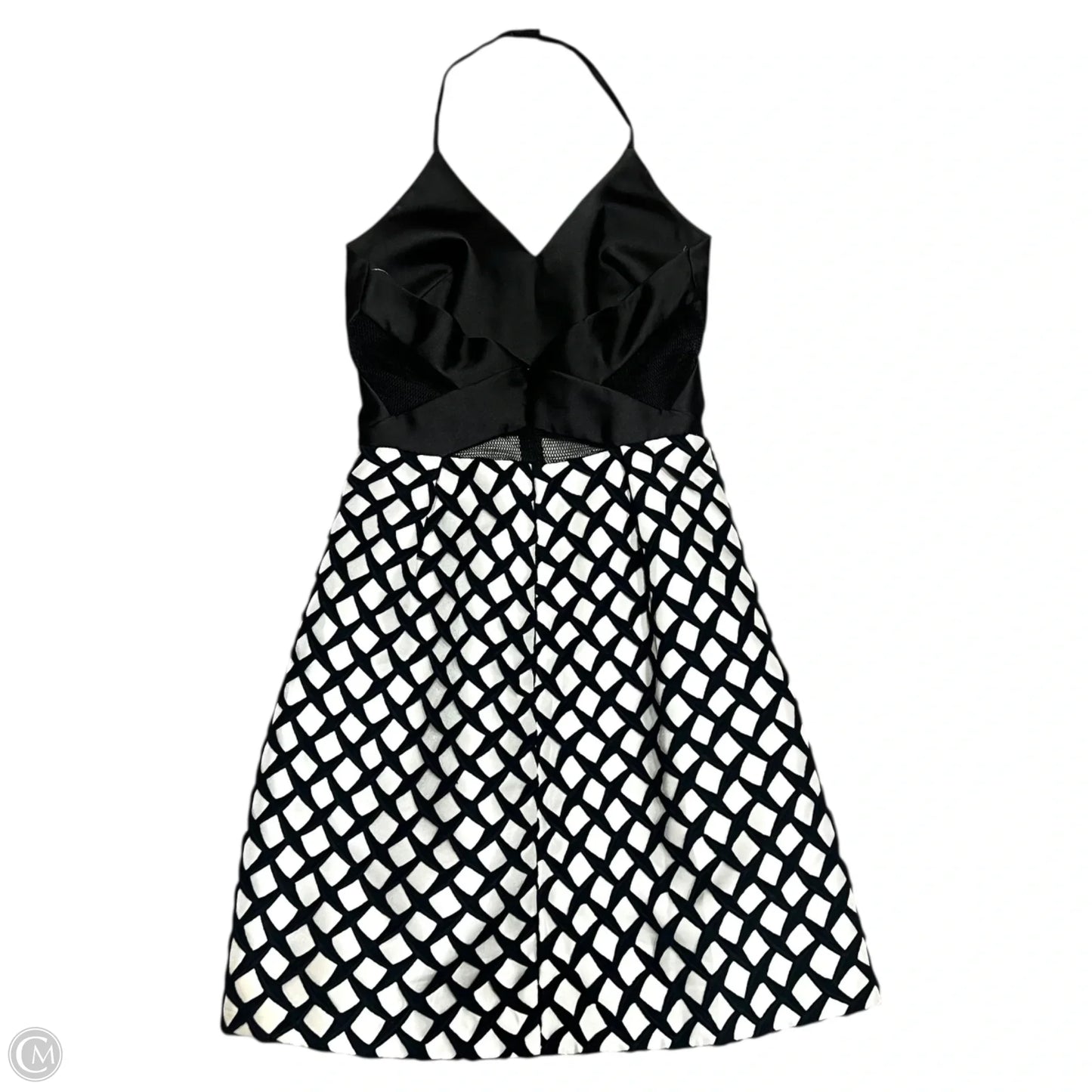 Dress Party Short By Monique Lhuillier In Black & White, Size: Xs