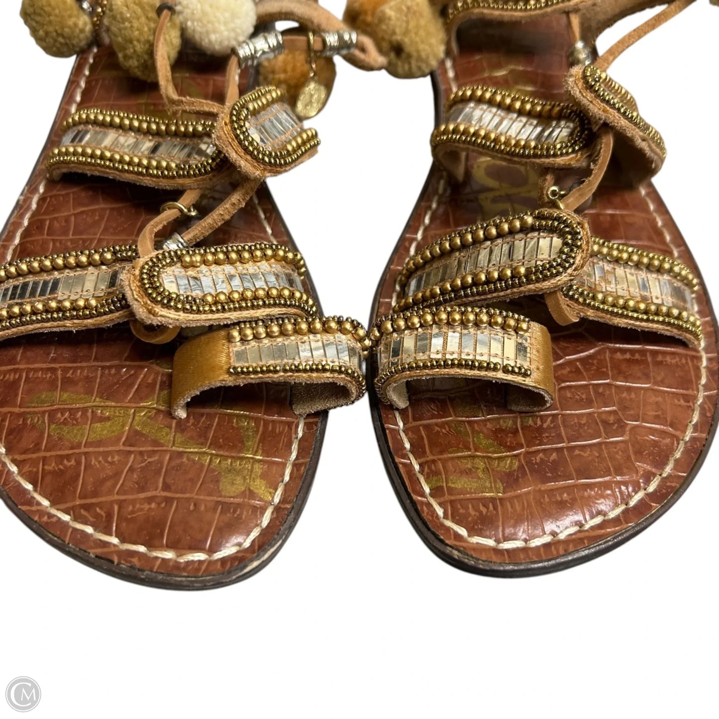 Sandals Flats By Sam Edelman In Brown, Size: 8.5
