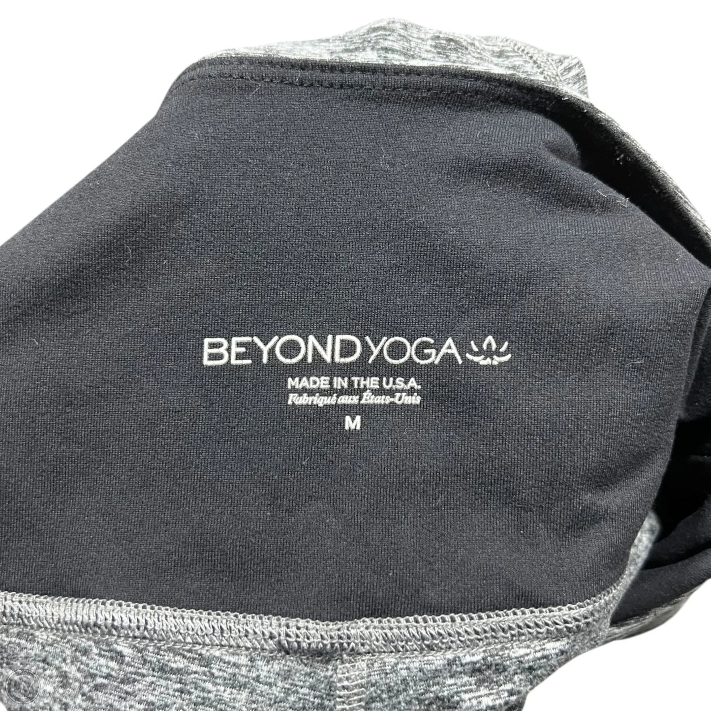Athletic Leggings By Beyond Yoga In Grey, Size: 8