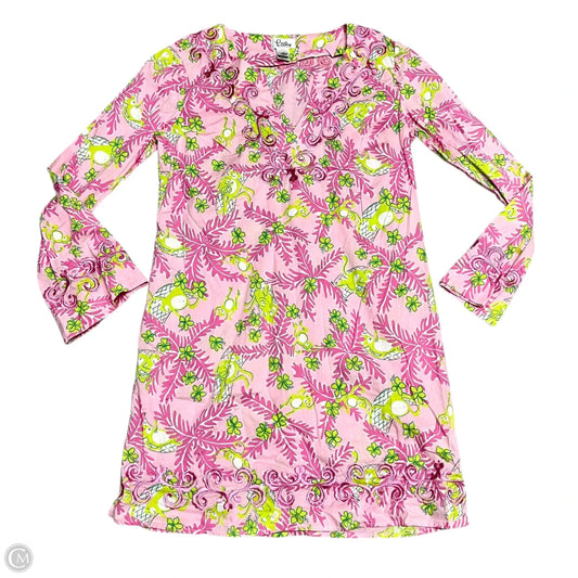 Dress Designer By Lilly Pulitzer In Green & Pink, Size: S