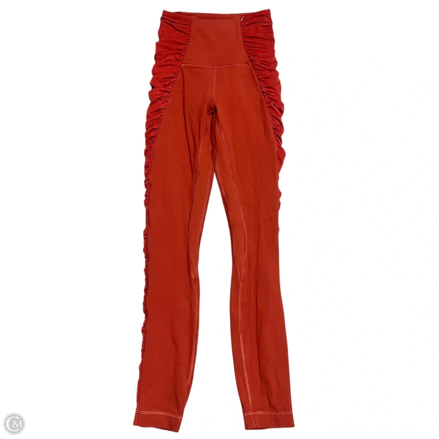 Athletic Leggings By Lululemon In Orange, Size: 2