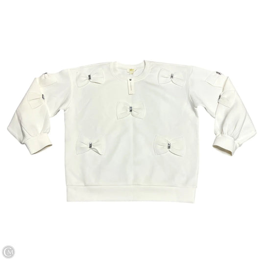 Sweatshirt Crewneck By Anthropologie In Cream, Size: L