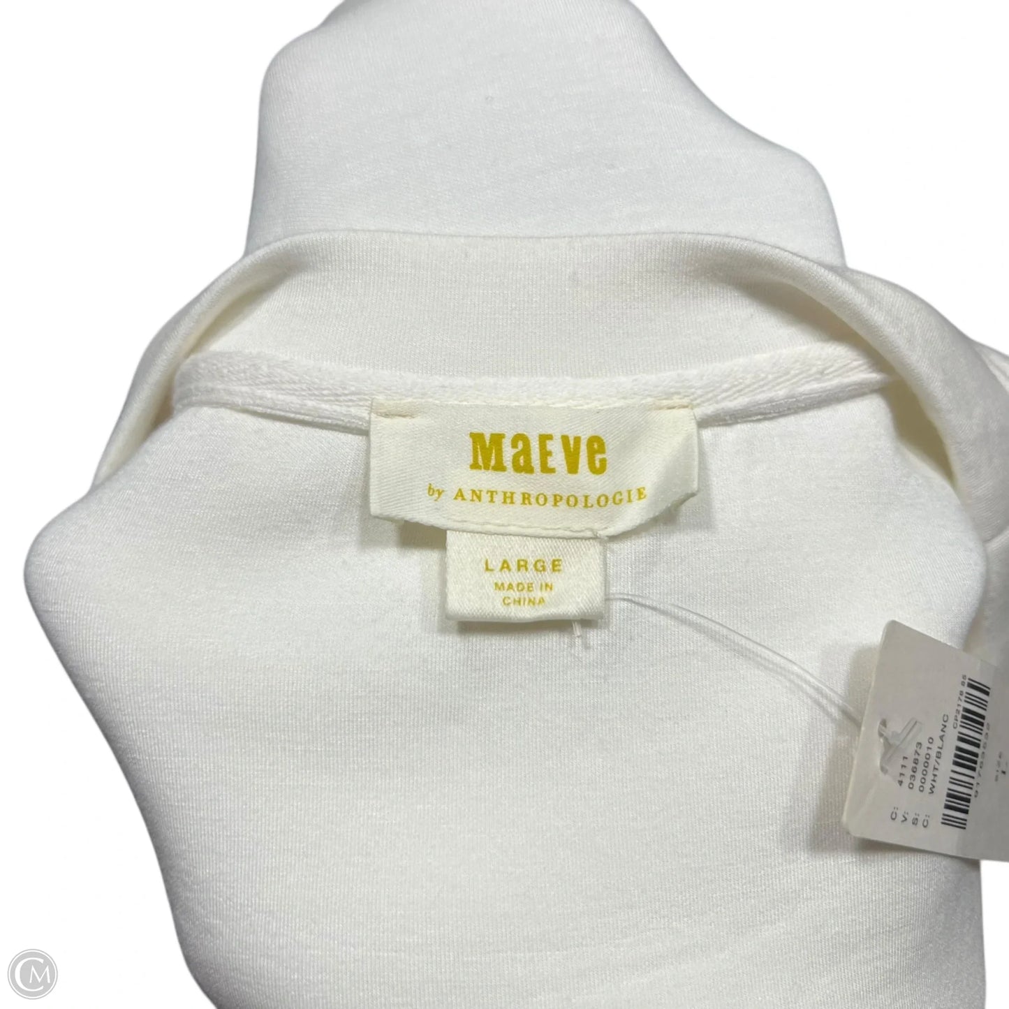 Sweatshirt Crewneck By Anthropologie In Cream, Size: L