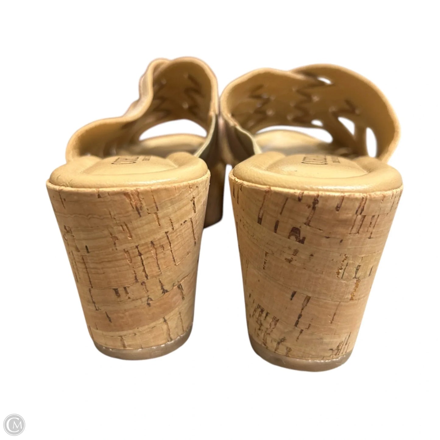 Sandals Heels Platform By Cordani In Beige, Size: 7.5