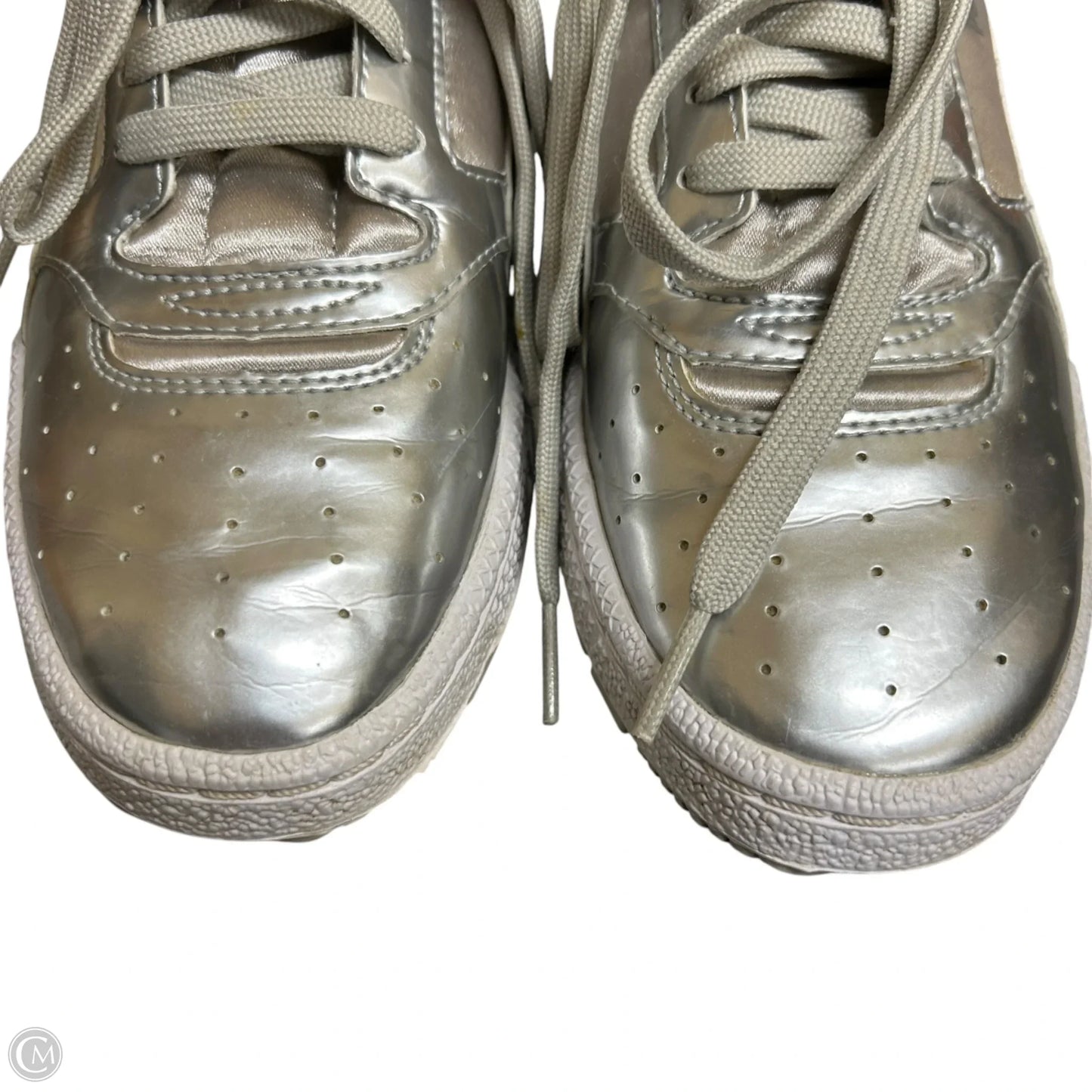 Shoes Sneakers By Puma In Blue & Silver, Size: 7