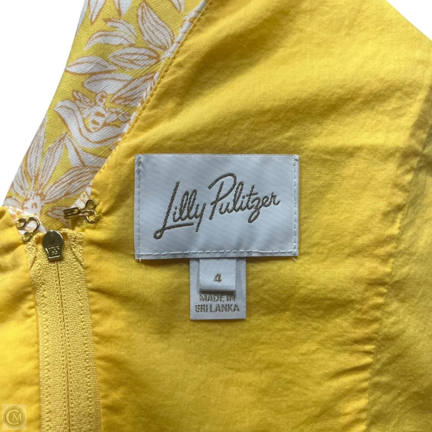 Dress Designer By Lilly Pulitzer In Yellow, Size: S