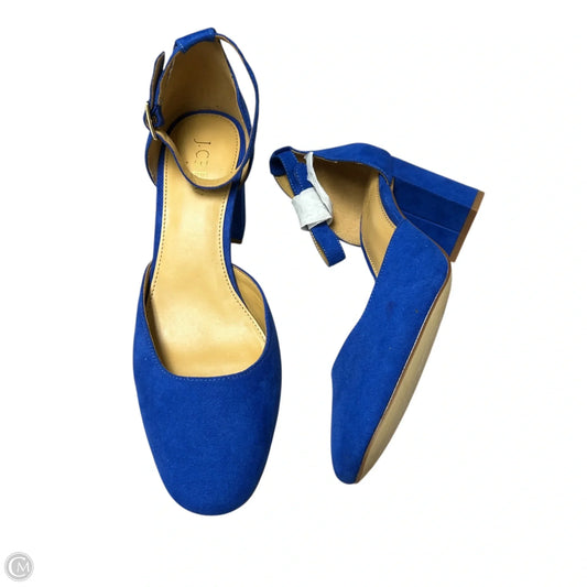Shoes Heels Block By J. Crew In Blue, Size: 7.5