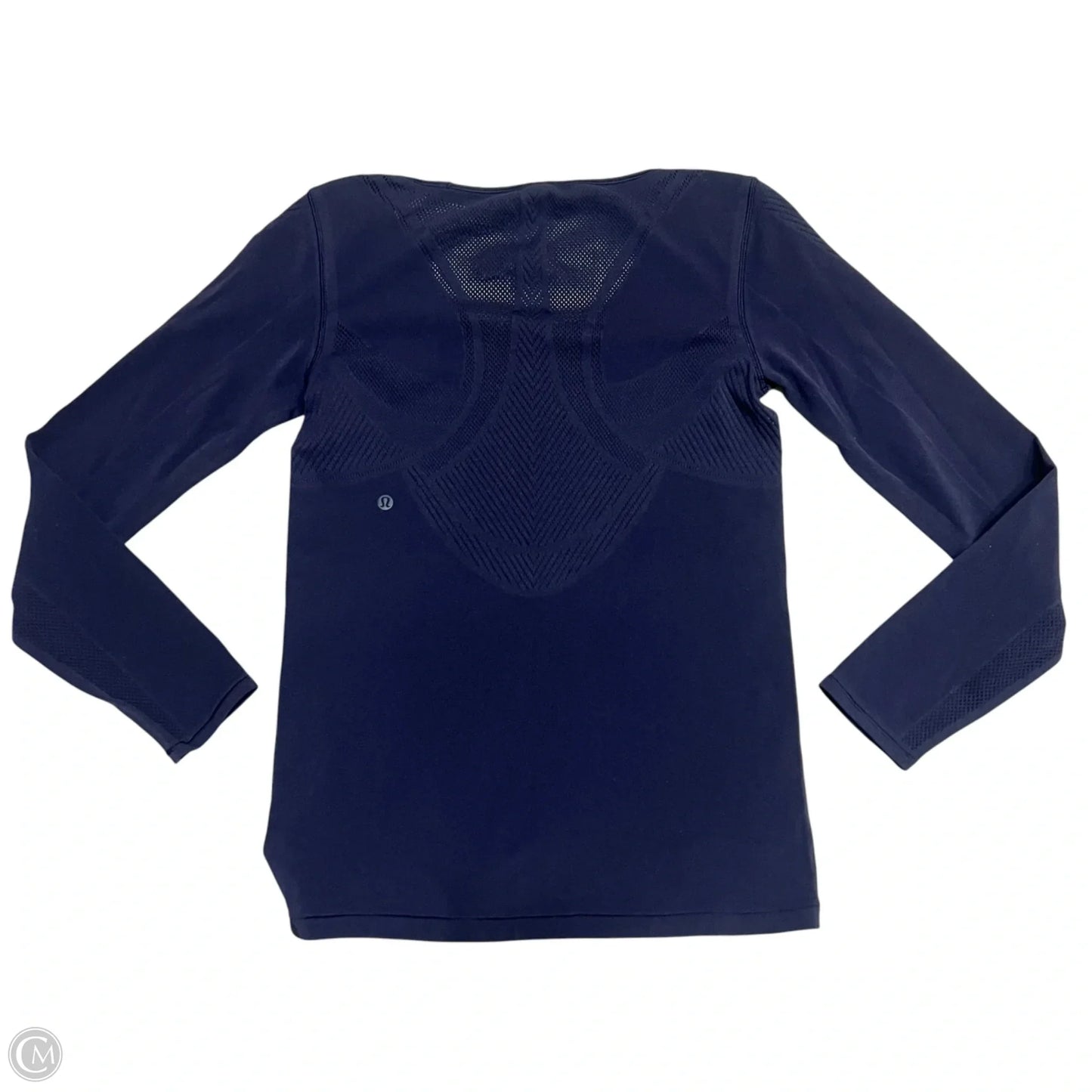 Athletic Top Long Sleeve Crewneck By Lululemon In Navy, Size: S