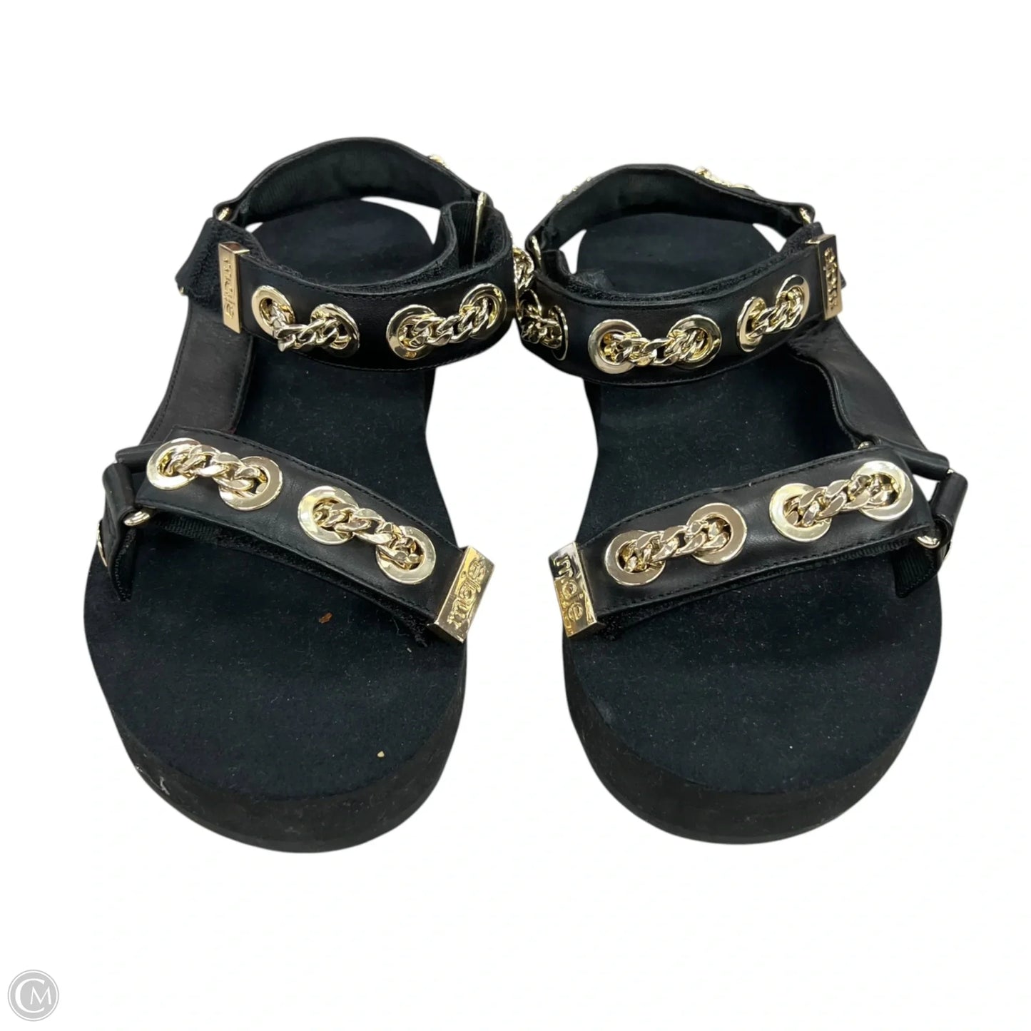 Sandals Flats By Maje In Black, Size: 5.5