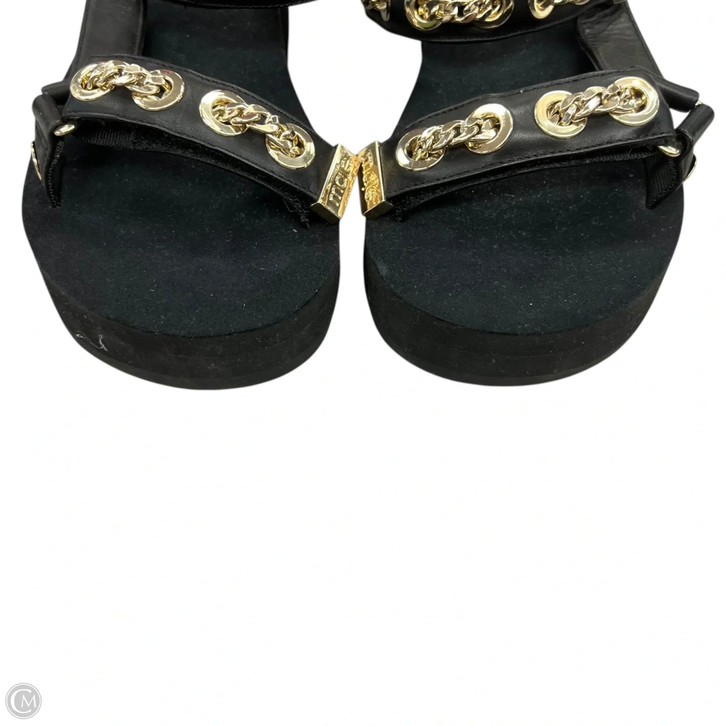 Sandals Flats By Maje In Black, Size: 5.5