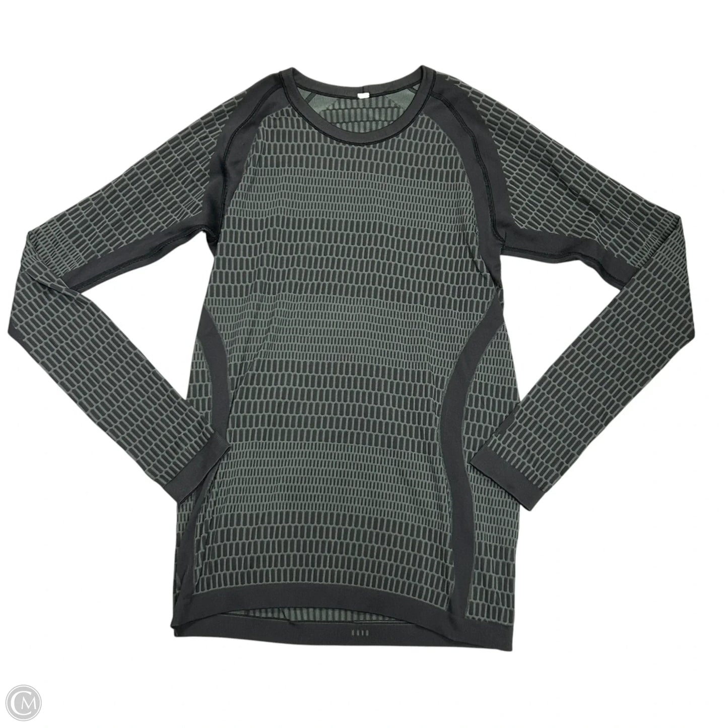 Athletic Top Long Sleeve Crewneck By Lululemon In Grey, Size: M