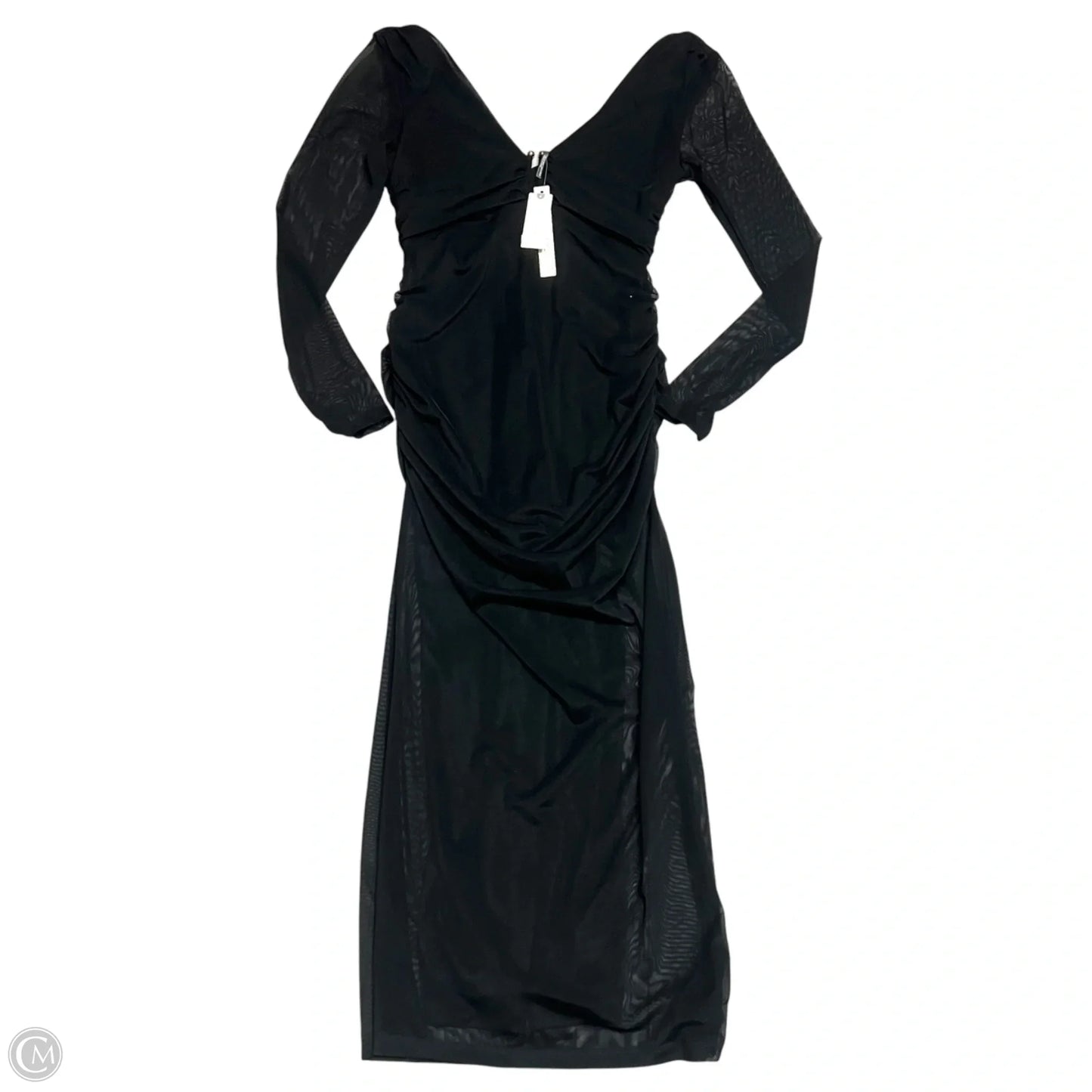 Dress Party Long By Anthropologie In Black, Size: S