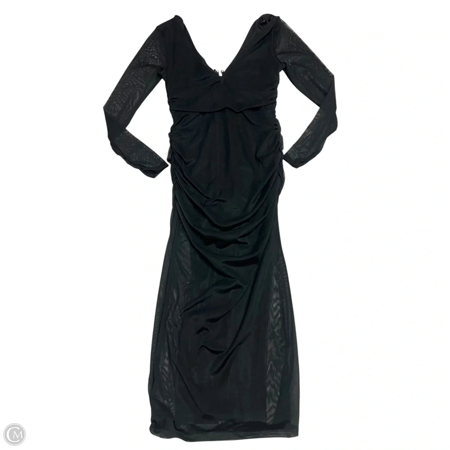 Dress Party Long By Anthropologie In Black, Size: S