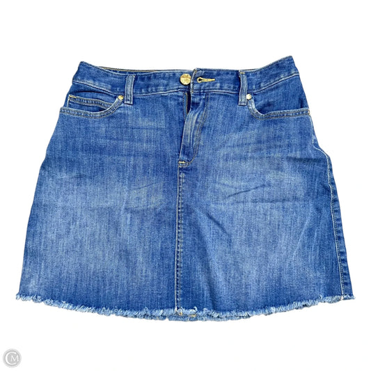 Skirt Designer By Lilly Pulitzer In Blue Denim, Size: 4