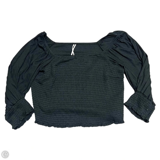 Top Short Sleeve By Anthropologie In Black, Size: 2x