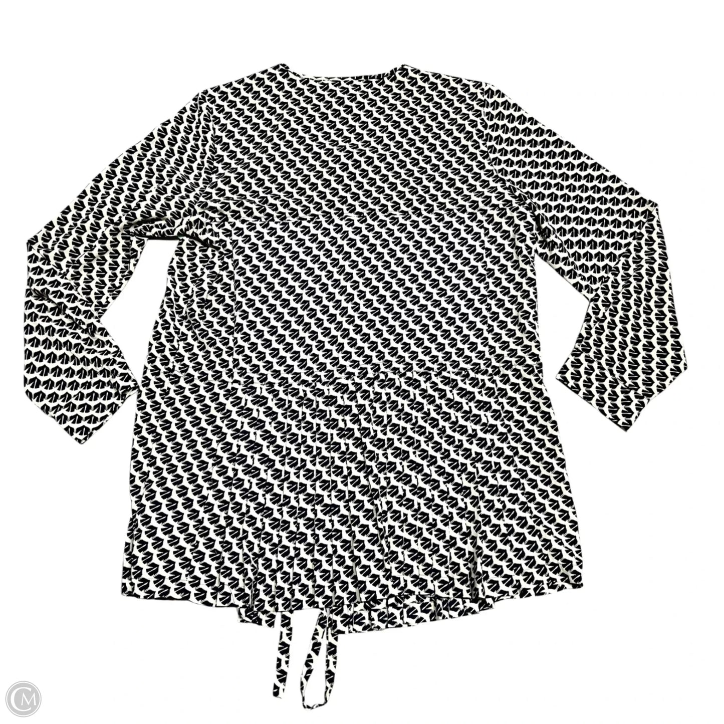 Top Long Sleeve By Maeve In Blue & Cream, Size: Xl