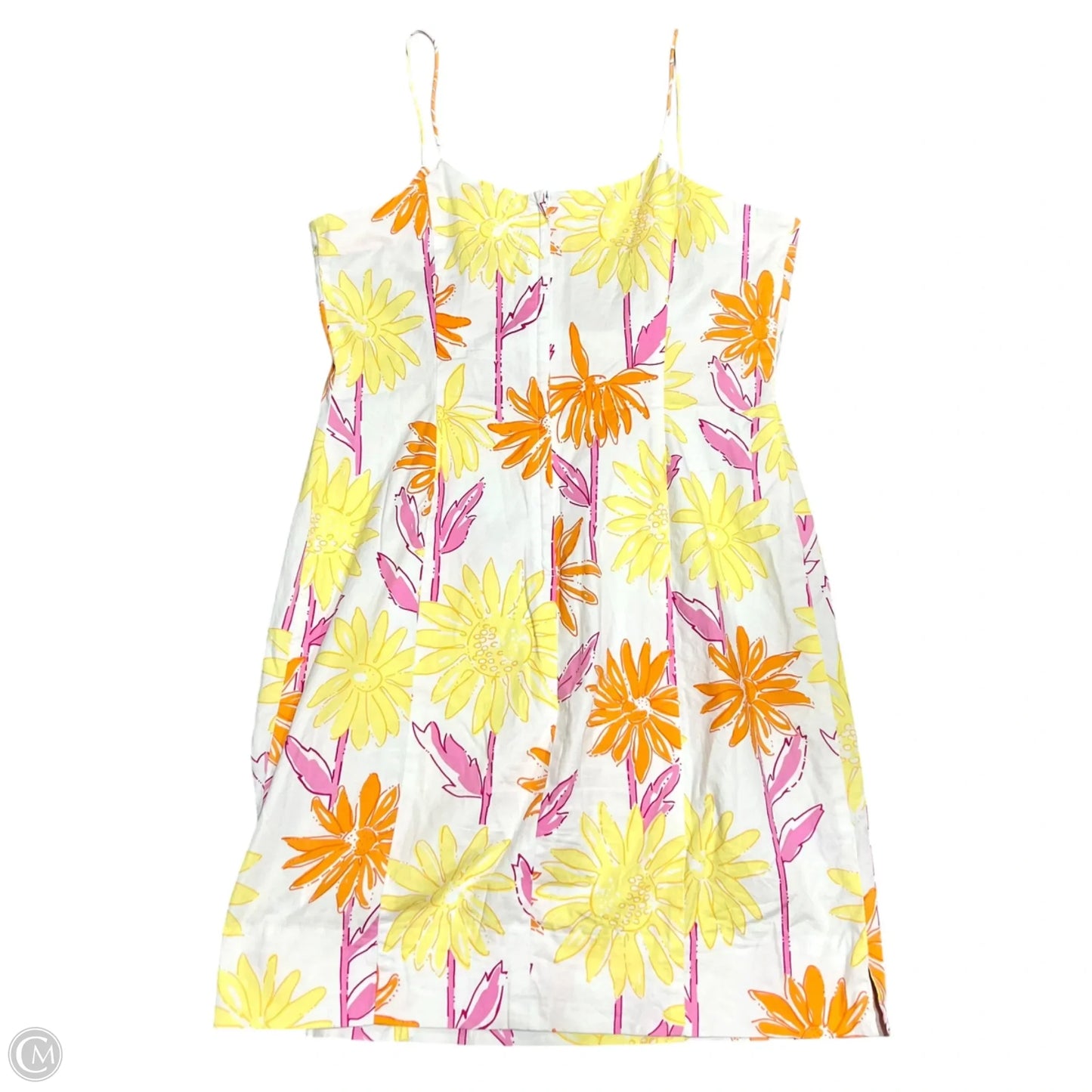 Dress Designer By Lilly Pulitzer In Orange & White, Size: M