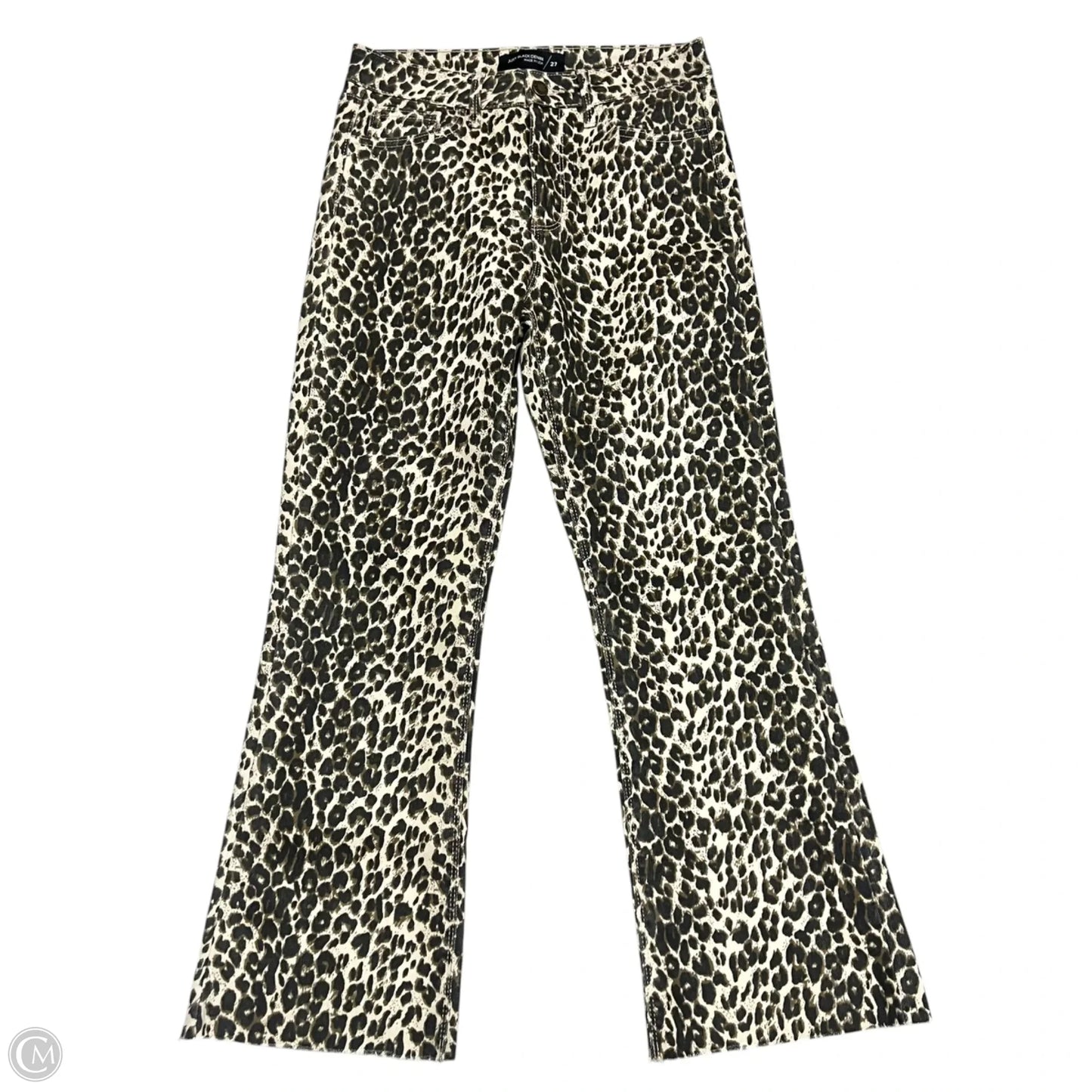Jeans Flared By Just Black In Leopard Print, Size: 4
