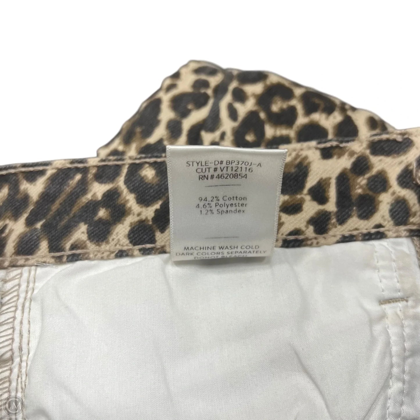 Jeans Flared By Just Black In Leopard Print, Size: 4
