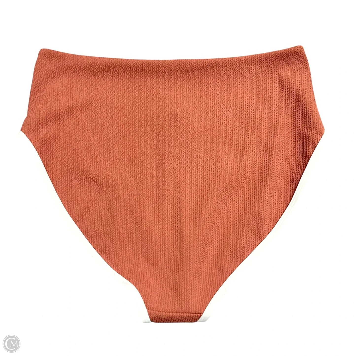 Swimsuit Bottom By Calia In Orange & White, Size: L