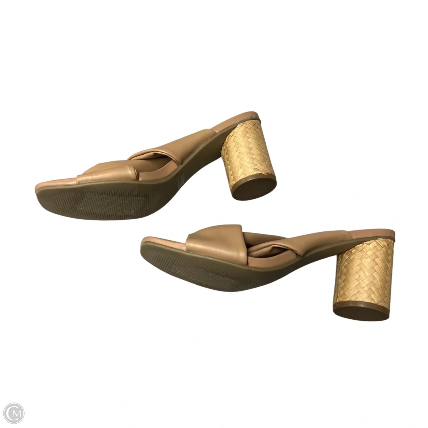 Sandals Heels Block By Dolce Vita In Tan, Size: 7.5