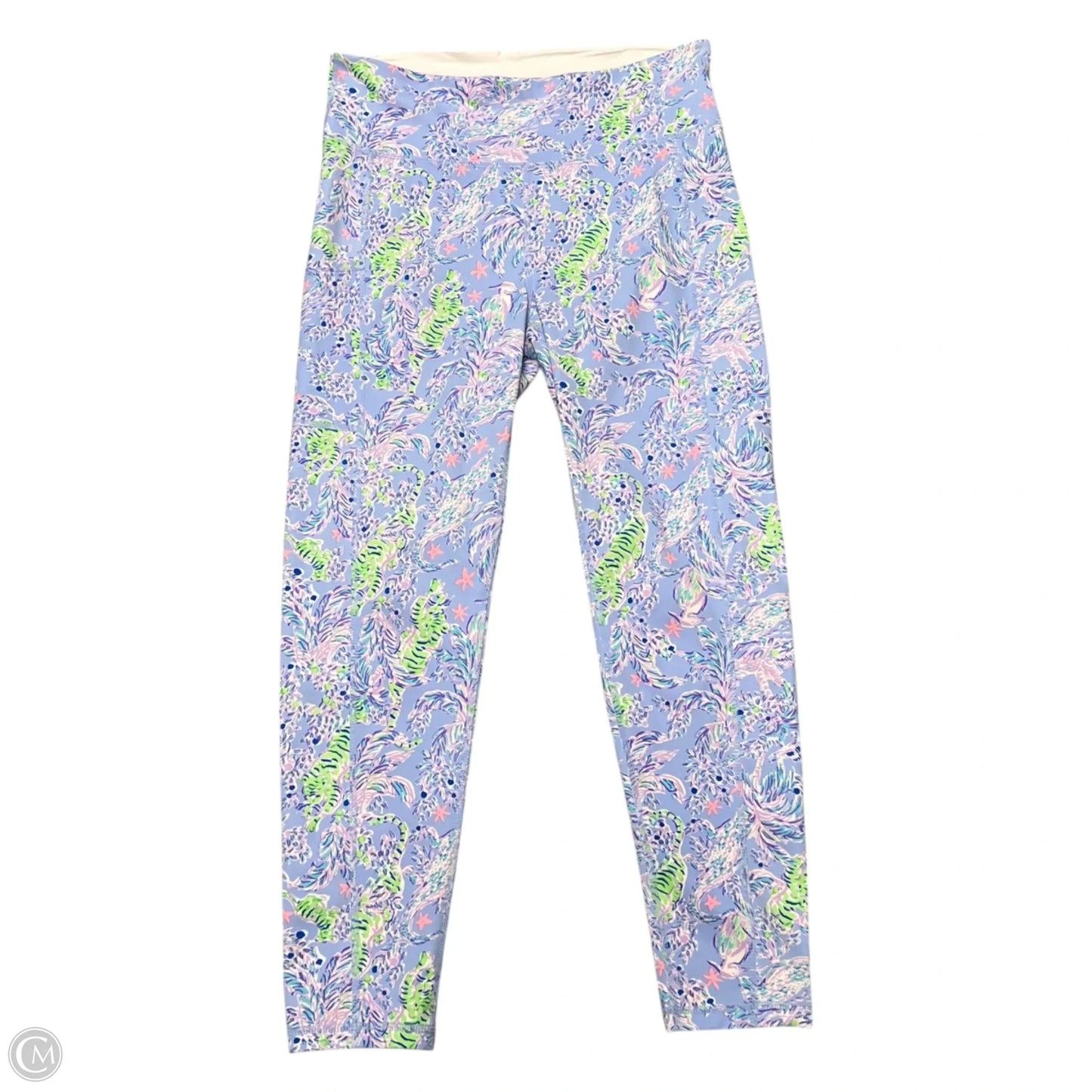 Pants Designer By Lilly Pulitzer In Blue & Green, Size: 12