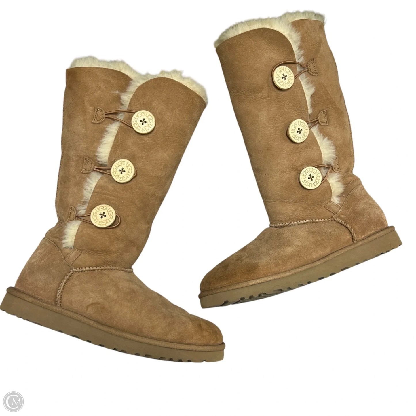 Boots Designer By Ugg In Tan, Size: 9