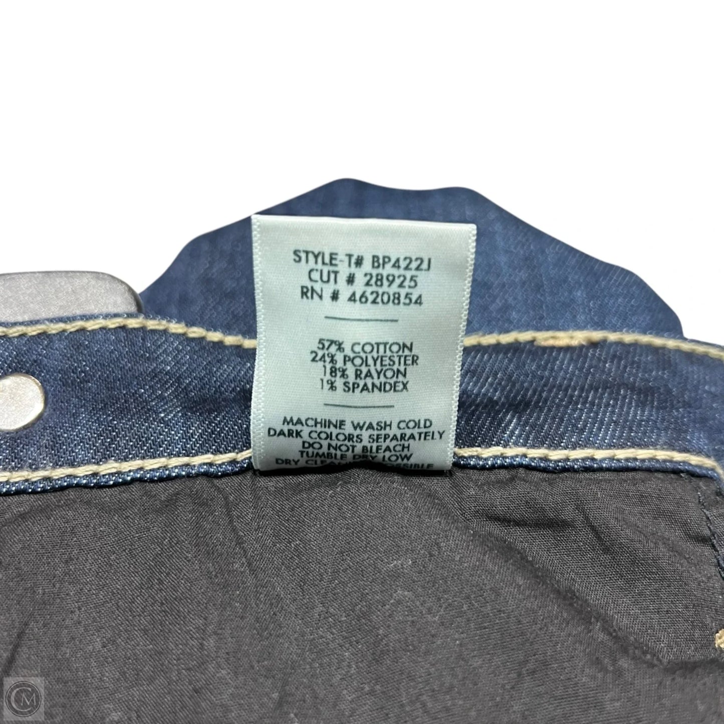 Jeans Wide Leg By Just Black In Blue Denim, Size: 4
