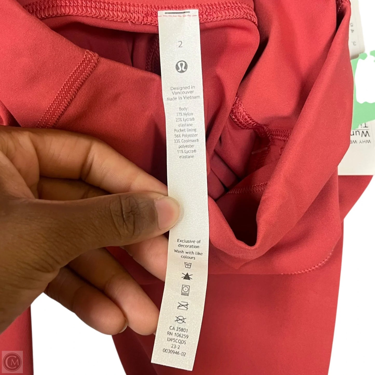 Athletic Leggings By Lululemon In Pink, Size: 2