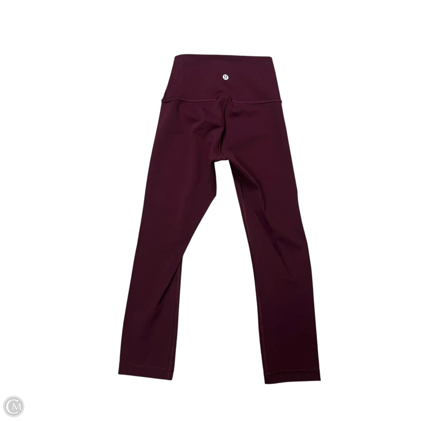 Athletic Leggings Capris By Lululemon In Maroon, Size: 2