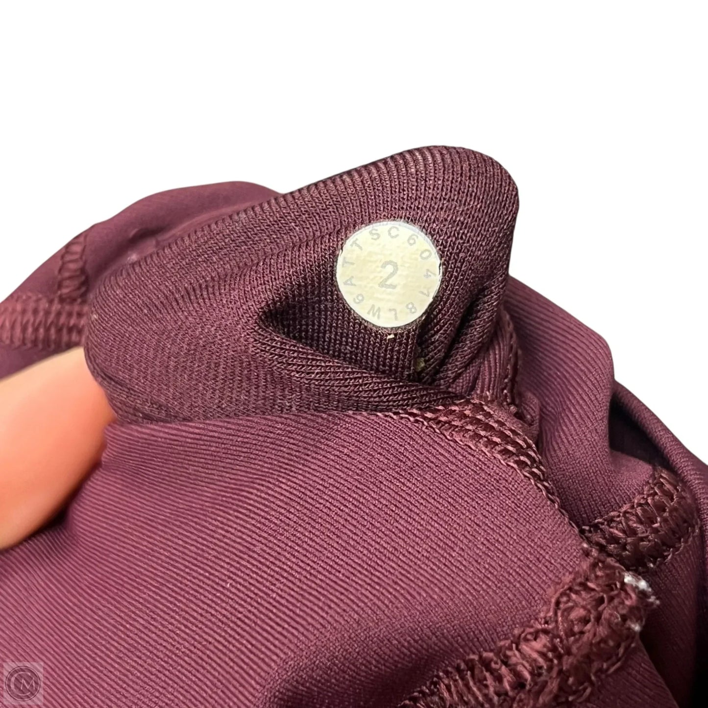 Athletic Leggings Capris By Lululemon In Maroon, Size: 2