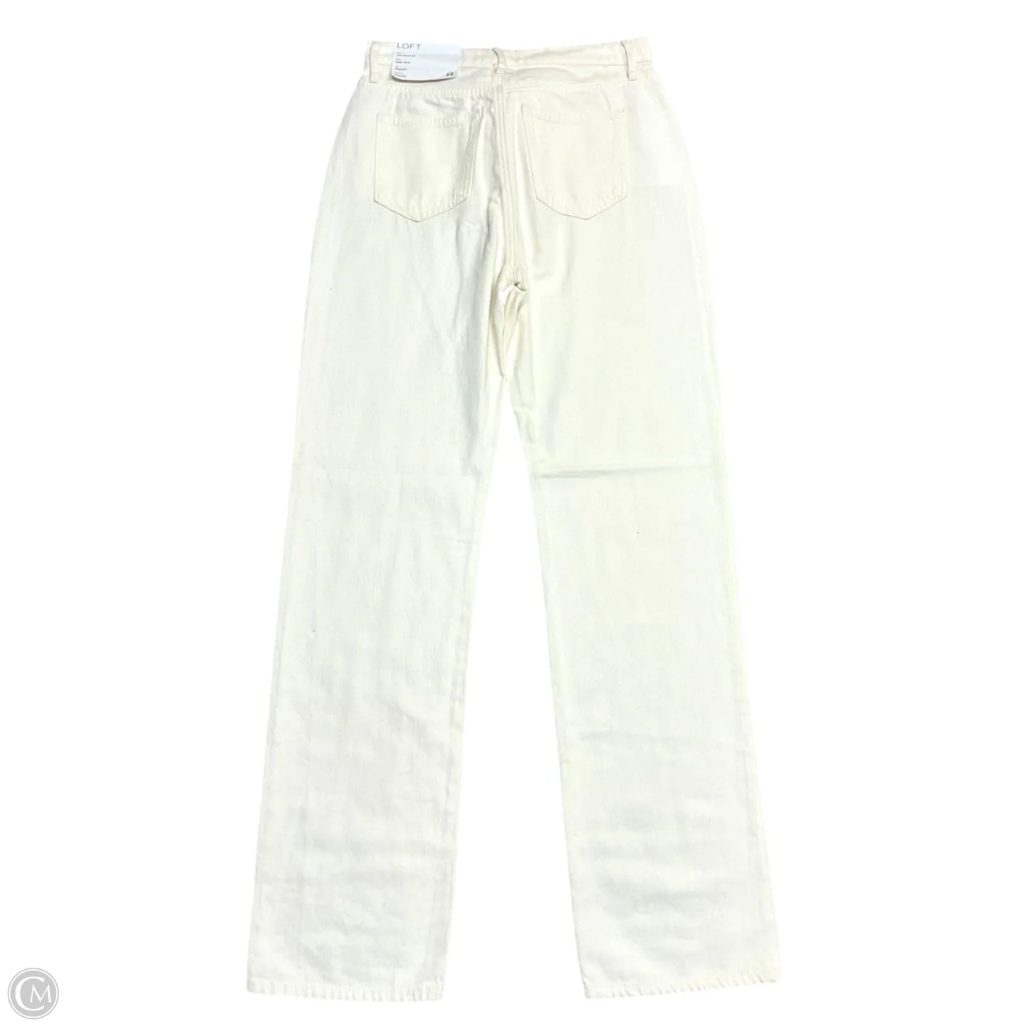 Jeans Straight By Loft In Beige, Size: 0