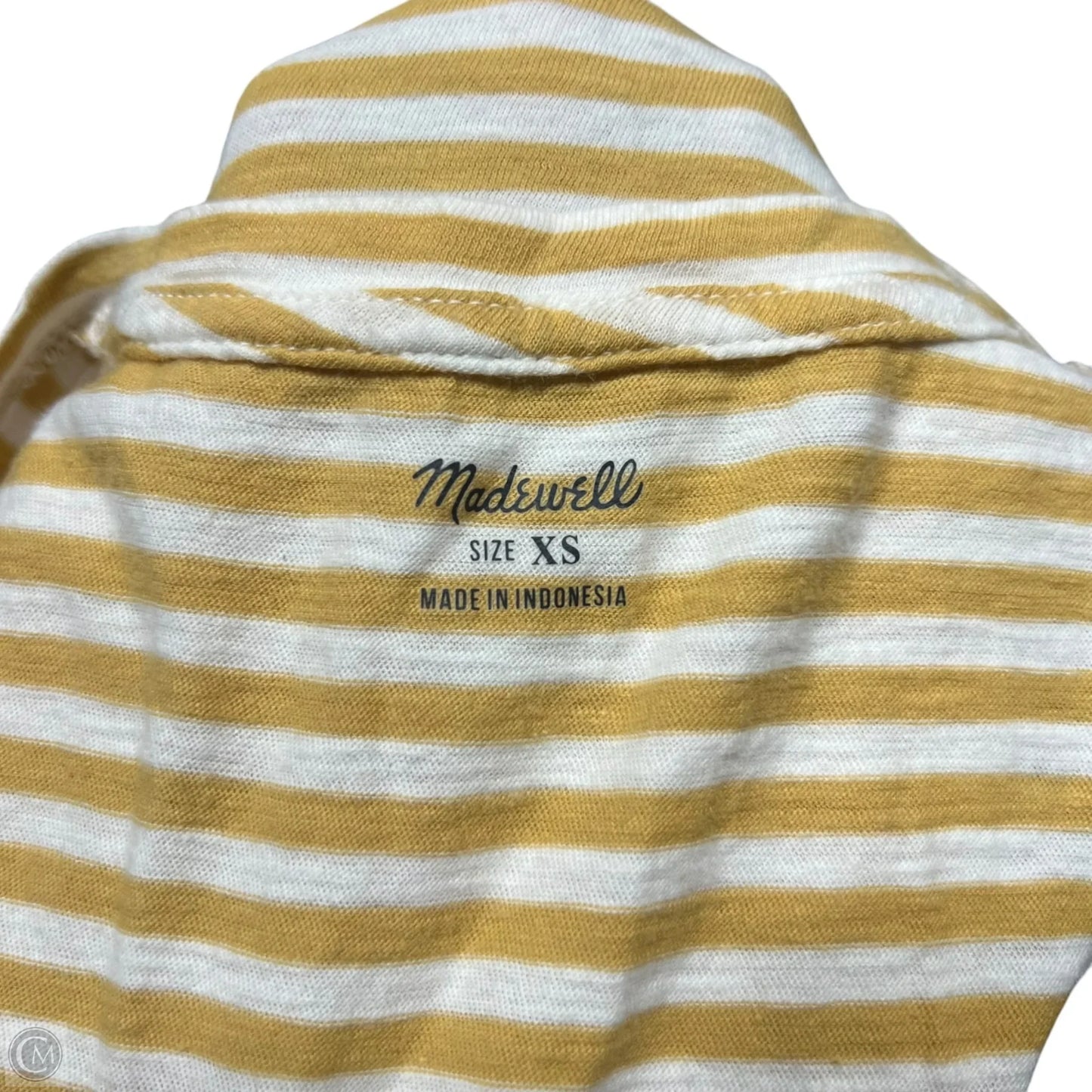 Top Sleeveless By Madewell In Yellow, Size: Xs