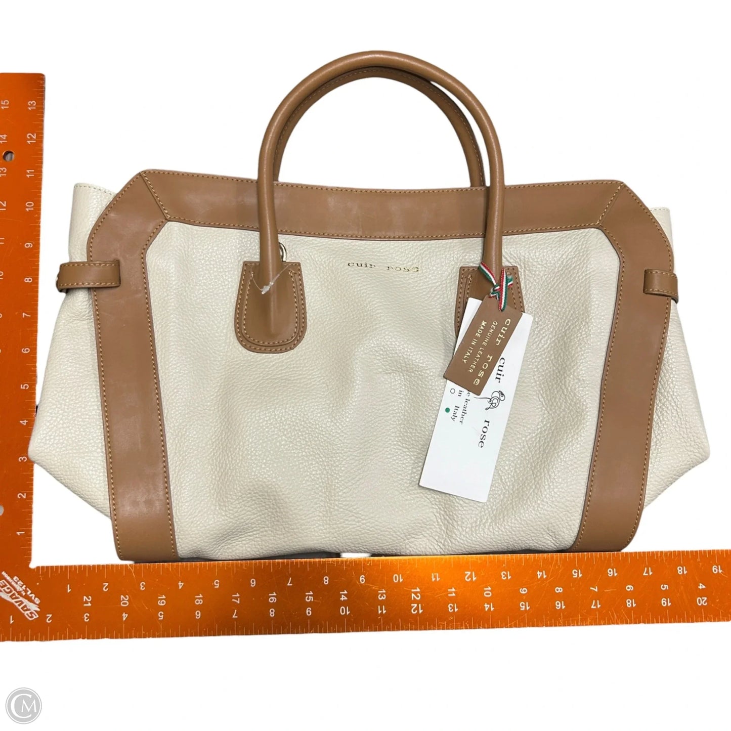 Handbag Leather By Cuir Rose, Size: Medium