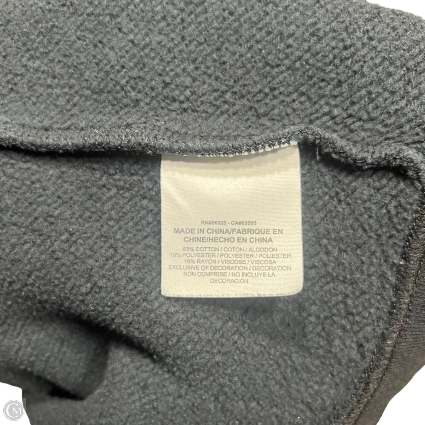 Athletic Sweatshirt Crewneck By Nike In Black, Size: S