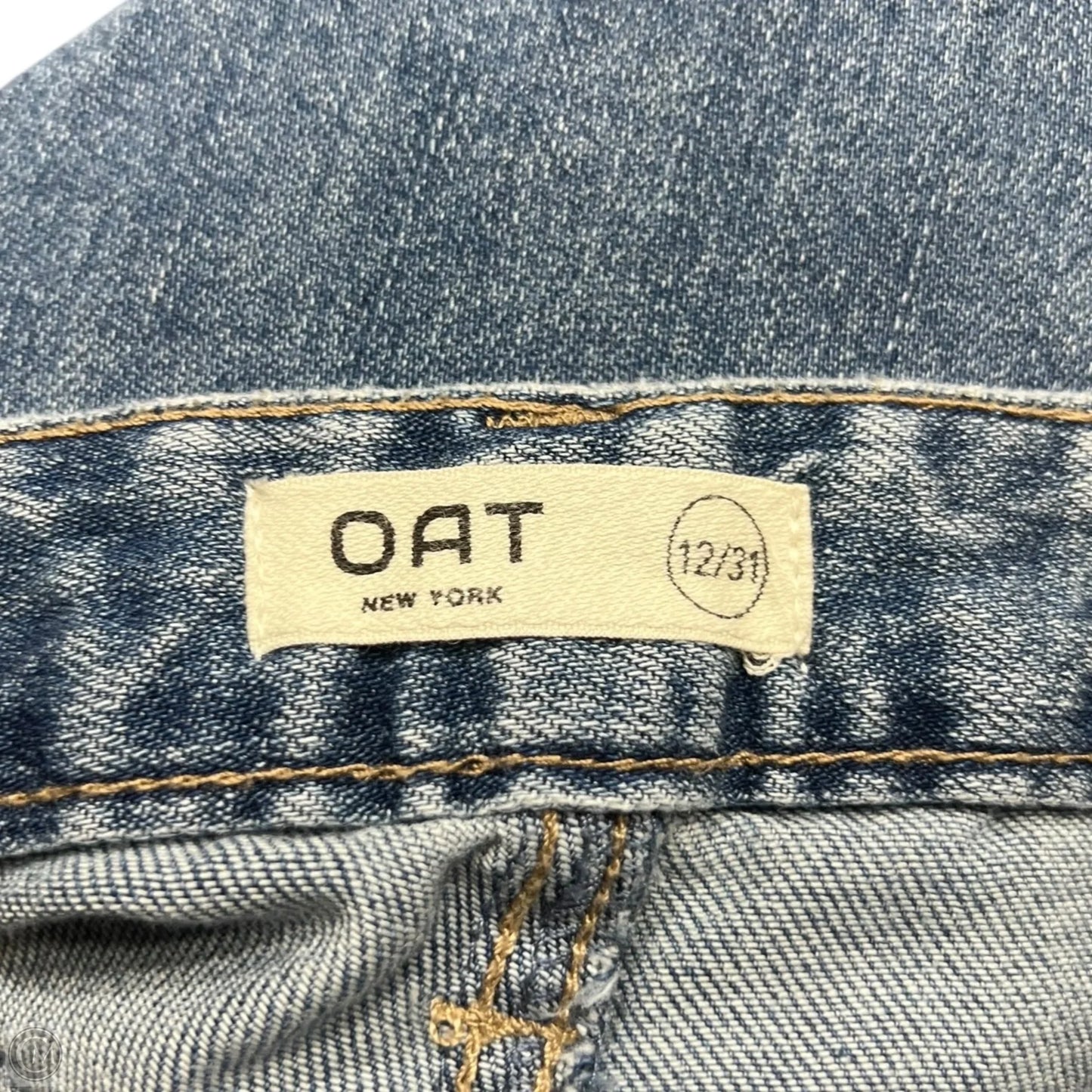 Jeans Wide Leg By Oat In Blue Denim, Size: 12
