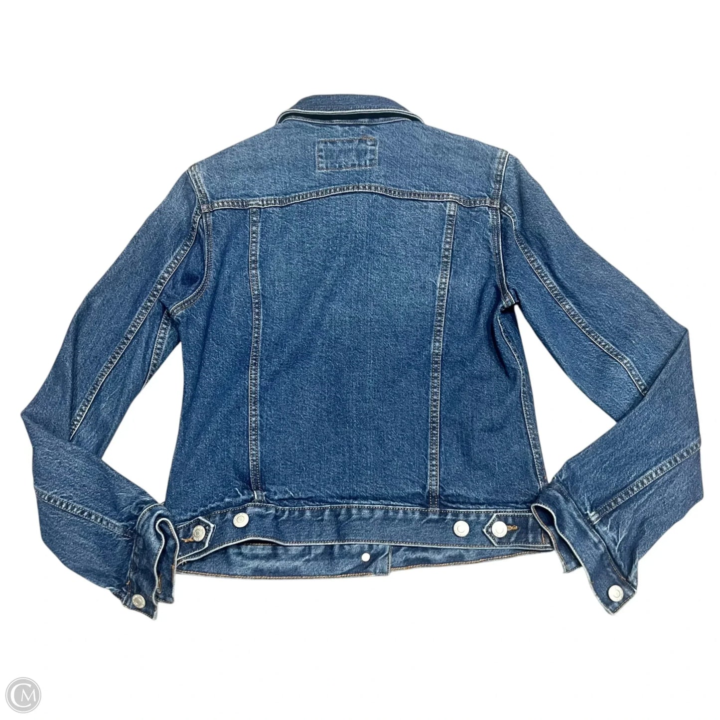 Jacket Denim By Loft In Blue Denim, Size: Xs