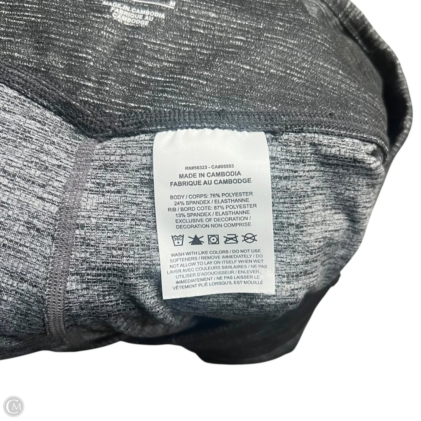 Athletic Leggings By Nike In Grey, Size: 8