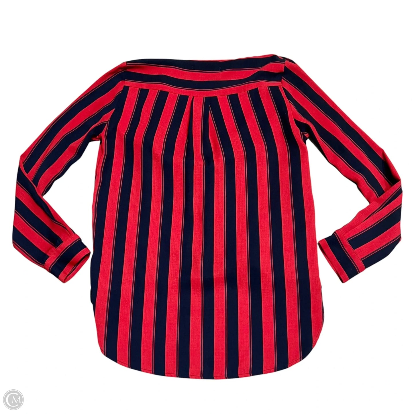 Top Long Sleeve By Urban Outfitters In Blue & Red, Size: S