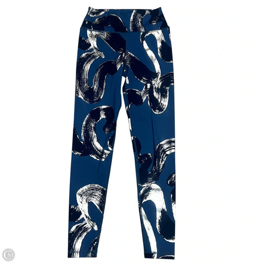 Athletic Leggings By Sweaty Betty In Blue & Silver, Size: 4
