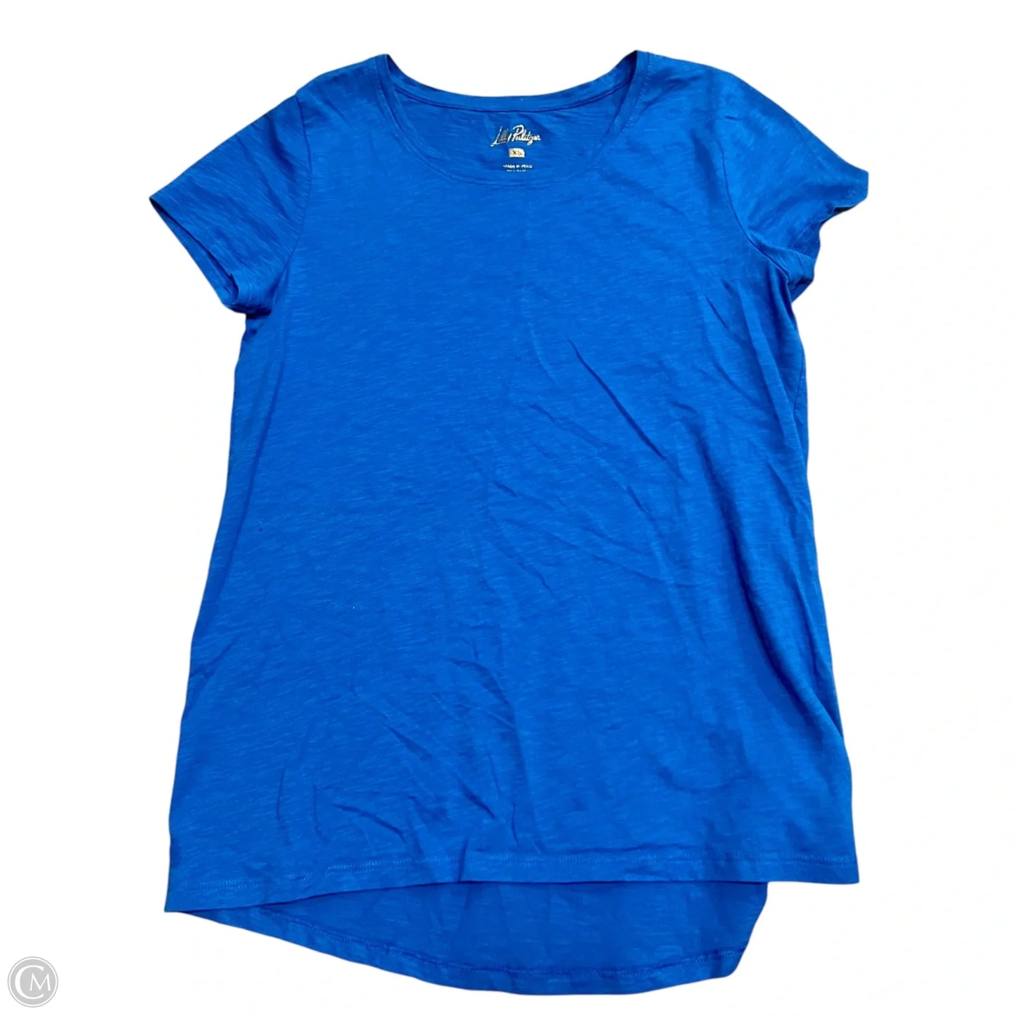 Top Short Sleeve Designer By Lilly Pulitzer In Blue, Size: Xs