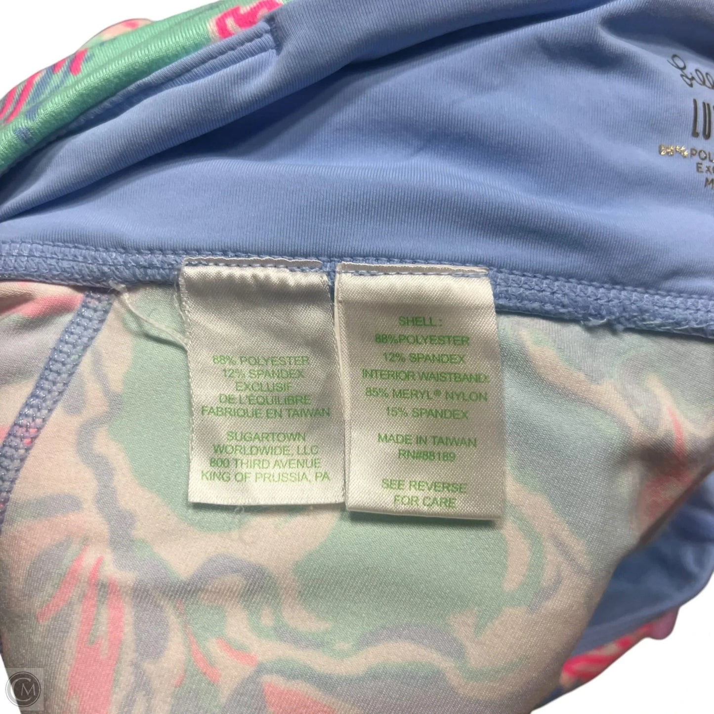 Pants Designer By Lilly Pulitzer In Blue & Pink, Size: 4