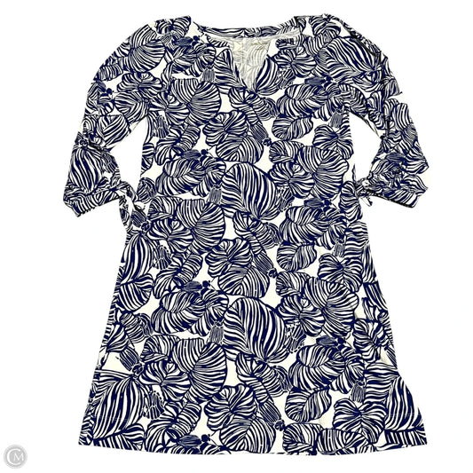 Dress Designer By Lilly Pulitzer In Blue & White, Size: M